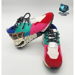 Steve Madden CLIFF Leopard Print Chunky Sneakers Multi-Color Women's Size 9M